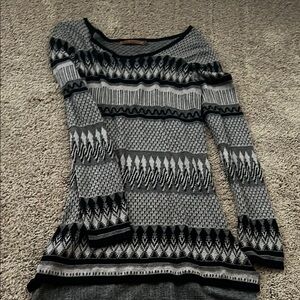 Stylish Black and Gray Women's Sweater